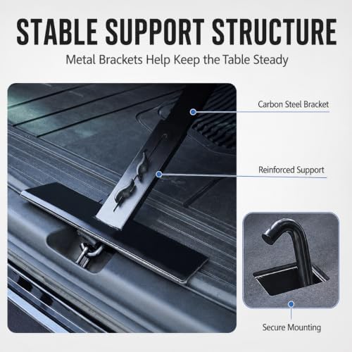 Rear Trunk Table for Lincoln Zephyr 2023-2026, Foldable Adjustable Tailgate - Image 5