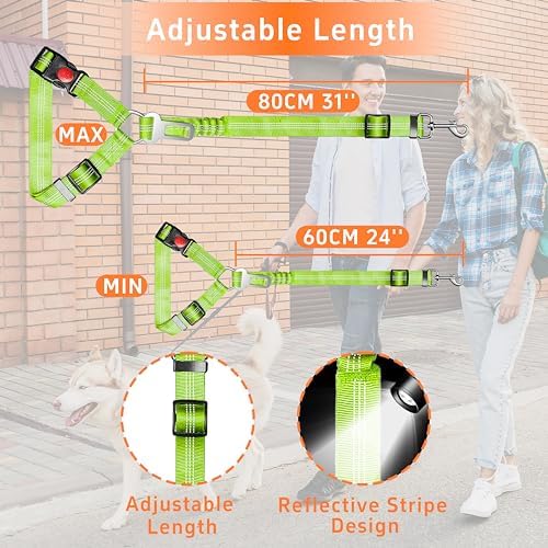 Seyezo Dog Car Seat Belt for Car, 2 Piece Set Retractable Dog Car Harness - Image 6