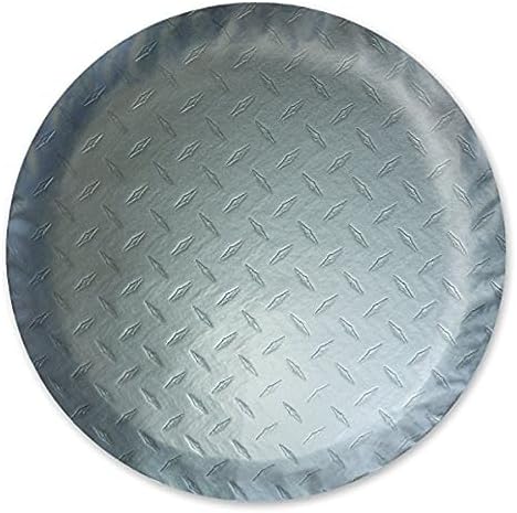 ADCO 9752 Silver Diamond Plated Steel Vinyl Spare Tire Cover B - Image 3