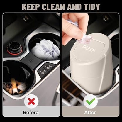Car Trash Can Bin with Lid - Image 2