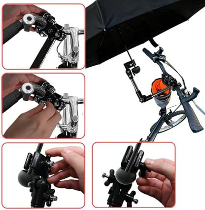Umbrella Mount Holder with umbrella, Universal 180° Adjustable Umbrella Holder - Image 5