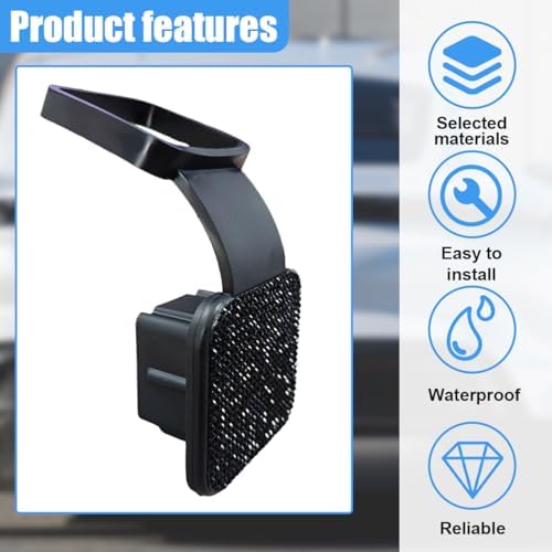 Bling Trailer Hitch Cover, 2 Inch Dust-Resistant Square Mouth Receiver Tube - Image 5