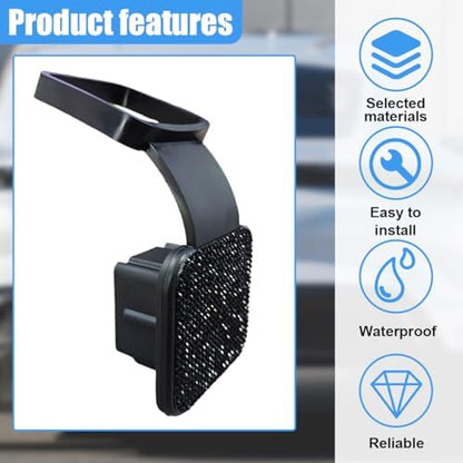 Bling Trailer Hitch Cover, 2 Inch Dust-Resistant Square Mouth Receiver Tube - Image 5