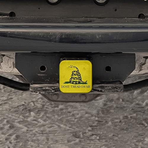 Swono Don't Tread On Me Car Rear Hitch Covers Animal Snake Coiled in Grass - Image 5
