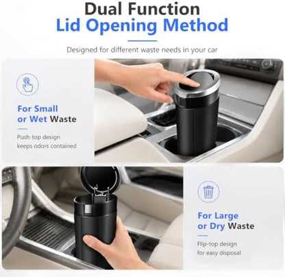 Car Trash Can with Lid, 1 Pack - Image 6