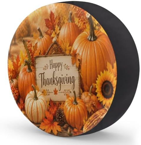 Thanksgiving Spare Tire Cover Waterproof Dust-Proof Spare Wheel Covers - Image 2