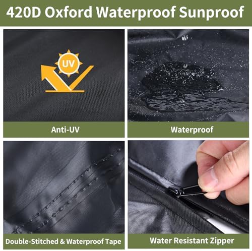 Tire Covers for Storage，Upgraded 420D Oxford Tire Covers Waterproof Outdoor - Image 3