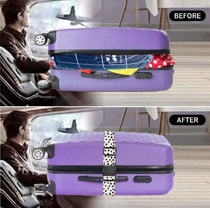 Luggage Straps for Suitcases Travel Belt Accessories, Cute Suitcase Strap - Image 3