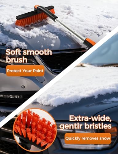 41" Ice Scrapers for Car Windshieldand Extendable Snow Brush - Image 2