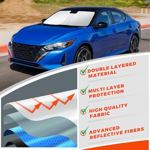 Foldable Front Windshield Sunshade fit - Image 4