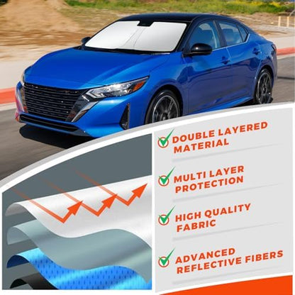 Foldable Front Windshield Sunshade fit - Image 4