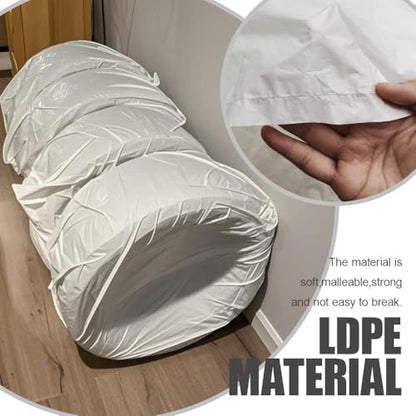 8PCS Extra-Large Tire Covers, Tear-Resistant LDPE Plastic Tire Bags - Image 3