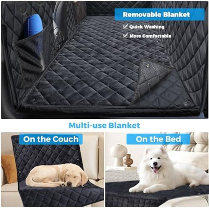 URPOWER Back Seat Extender for Dogs, Large Hard Bottom Dog Car Seat Cover - Image 3