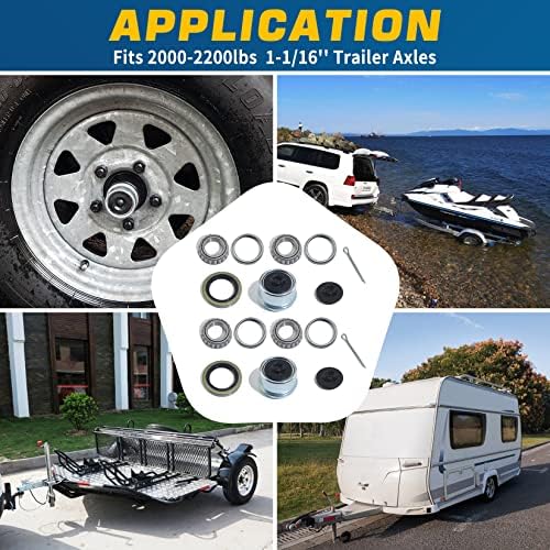 2Sets Trailer Hub L44649 Bearings Kits - Image 7
