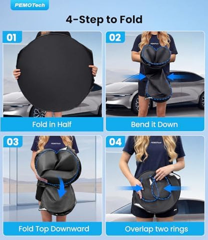 PEMOTech 2026 Upgraded Windshield Sun Shade Cover - Image 7