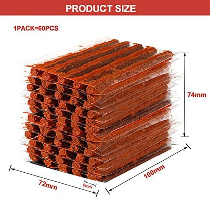 60 Pcs Tire Plugs Repair, Tire Repair Gum - Image 2