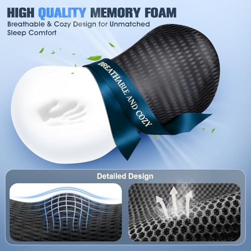 Lumbar Support Pillow, Ergonomic Memory Foam Lumbar Pillow - Image 5