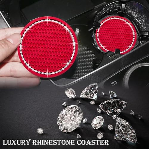 4PCS Bling Cup Holder Coaster, 2.75 Inch Auto Car Cup Holder Insert Coasters - Image 6