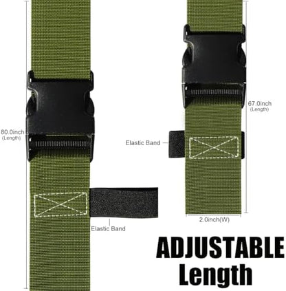 Luggage Straps for Suitcases TSA Approved-2 Pack Bright Personalized Luggage - Image 3