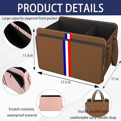 Homeve Trunk Organizer for Car, Waterproof Collapsible 3 Compartments Car - Image 2