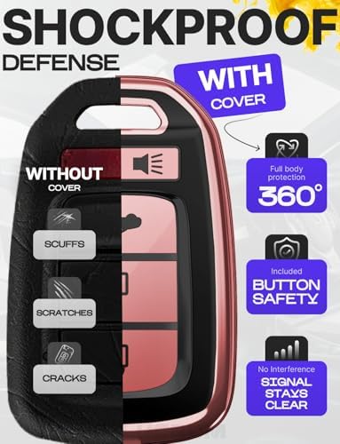 Lucrum Compatible with Honda Key Fob Cover & Keychain - Image 4