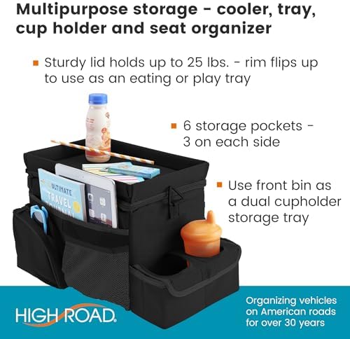 CarHop Car Seat Organizer, Sturdy Car Cooler Organizer - Image 2