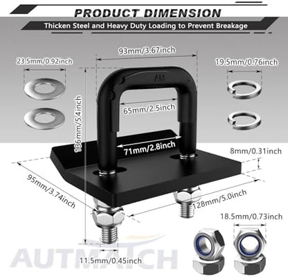 AUTMATCH Hitch Tightener Anti-Rattle Clamp - Image 4