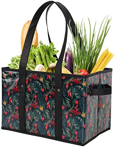 Foraineam Reusable Grocery Bags Set Durable Heavy Duty Tote Bag Collapsible - Image 7
