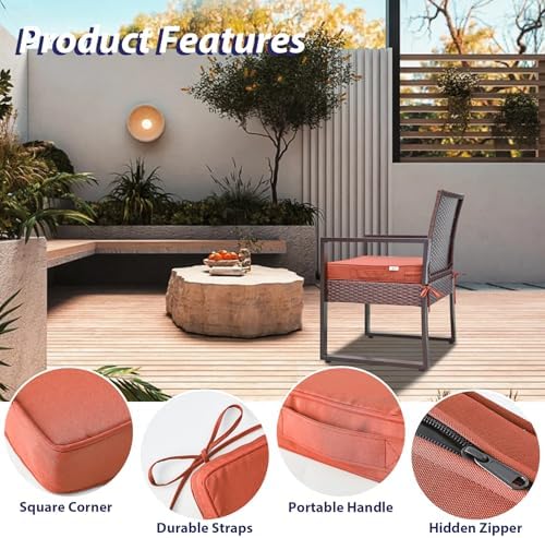 IPYNBAP Outdoor Chair Cushions Set of 4 -Waterproof Outdoor Seat Cushions - Image 5