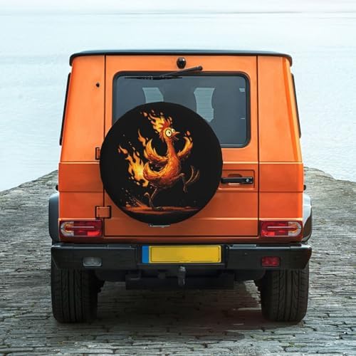 Rooster Spare Tire Cover Waterproof Wheel Cover 15 Inch Universal Fit - Image 2