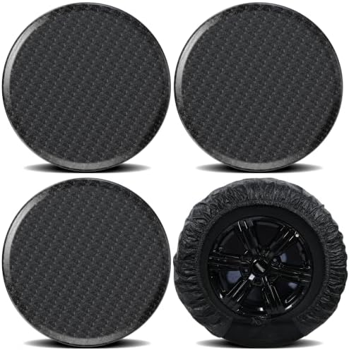 MOONET Oxford Fabric Tire Covers Black 4-Pack, by Moonet
