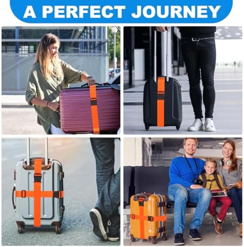 Luggage Straps for Suitcases, Adjustable 40 to 78 Inches - Image 7