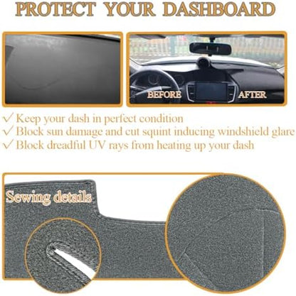 Dash Cover Mat Custom Fit for Honda Odyssey, Dashboard Pad Cap Carpet Protector - Image 4