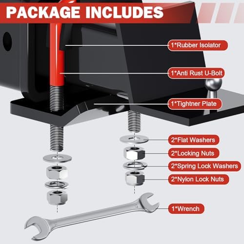 2 Packs Hitch Tightener, Trailer Hitch Stabilizer - Image 3