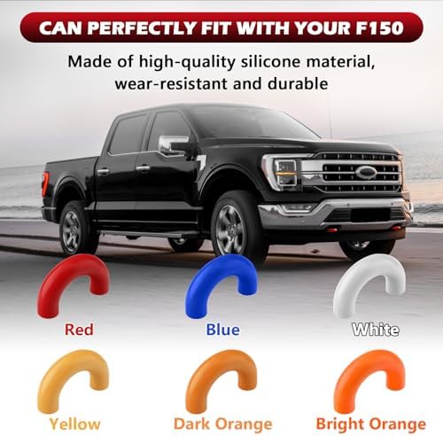 Tow Hooks Covers for F150 2004-2026/Bronco 2021-2026/Tundra Red - Image 3