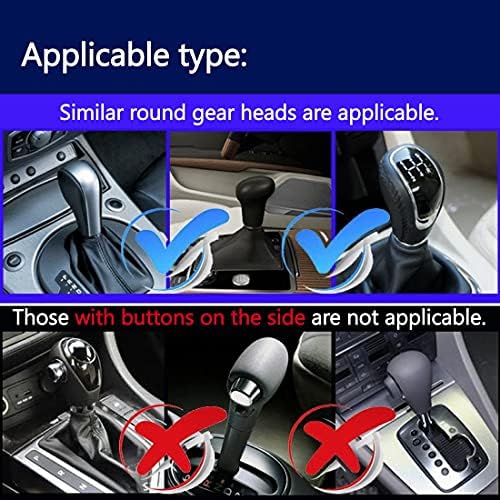 Black Plush Auto Car Handbrake Cover Sleeve Gear Sets Automotive Car Gear Suit - Image 5