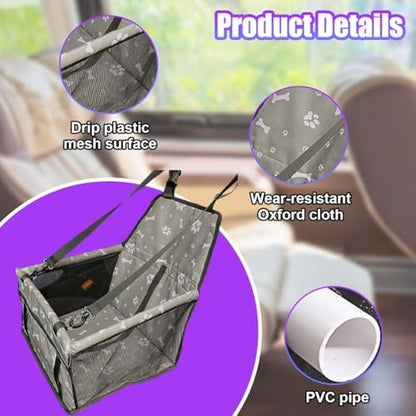 Pet Car Seat, Waterproof Oxford Dog Car Booster Seats - Image 3