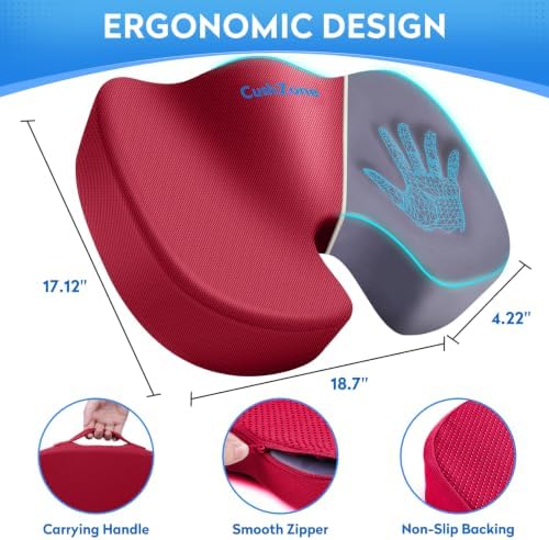 CushZone XXL Memory Foam Seat Cushion - Image 4