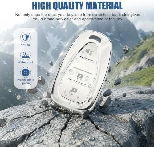 for Chevy Key Fob Cover, 3 Buttons TPU Key Cover - Image 3