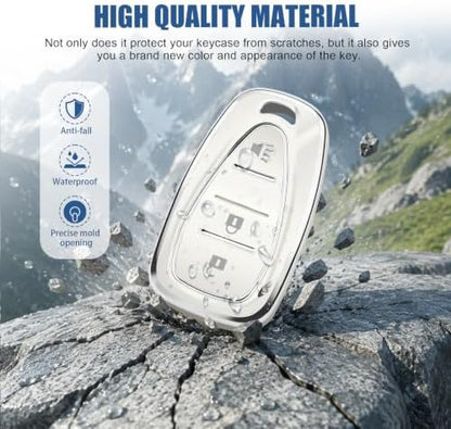 for Chevy Key Fob Cover, 3 Buttons TPU Key Cover - Image 3