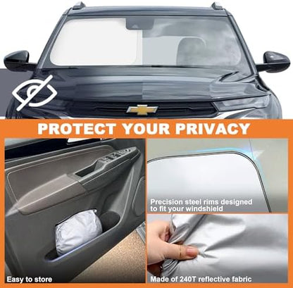 Foldable Front Windshield Sunshade fit - Image 4