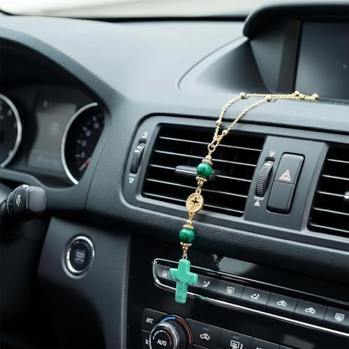 Cross for Car Mirror Hanging, Drive Safe Rear View Mirror Cross Ornament Charm - Image 6