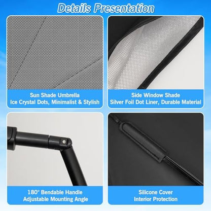 KUST Windshield Sun Shade Umbrella - Image 4