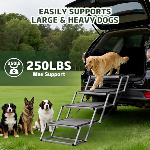 Dog Stairs for Large Dogs, ''   Foldable Dog Ramp for Car - Image 6