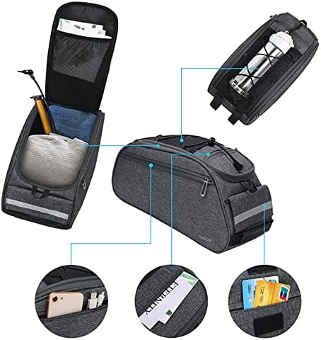 MOSISO Bike Rack Bag, Waterproof Bicycle Trunk Pannier Rear Seat Pouch - Image 3