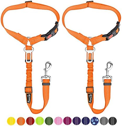 SlowTon Dog Seat Belt for Car, 2 Pack Dog Car Harness Seatbelt by SlowTon
