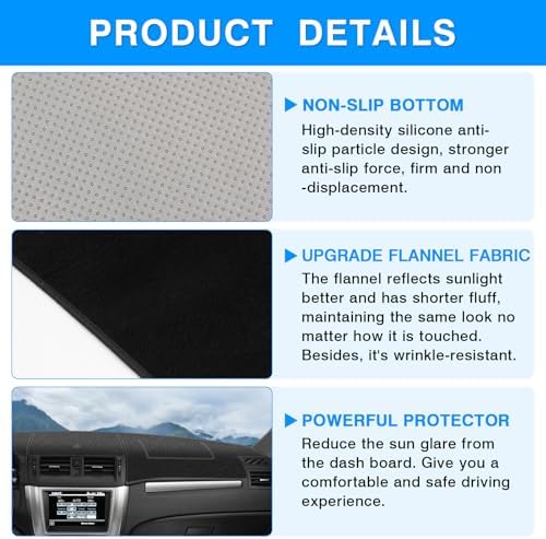 Autorder Dashboard Cover Mat for 2006-2009 Ford Fusion/Mercury Milan - Image 6
