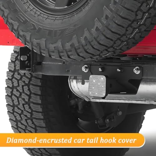 Bling Trailer Hitch Cover, Crystal Rhinestone Towed Vehicle Hitch Tube Plug - Image 5
