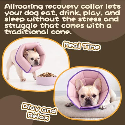 Allroaring Dog Cone Collar After Surgery, Adjustable Soft Recovery Cone - Image 6