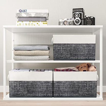 Fab totes Storage Bins 4-Pack, Foldable Storage Baskets - Image 5